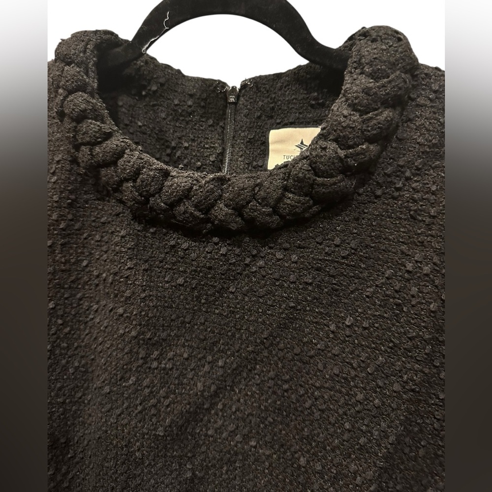 Tuckernuck Charcoal Women's Cape with Braided Collar - Picture 5 of 10